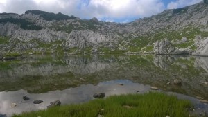 První jezero ze 7, které se před námi objevilo.