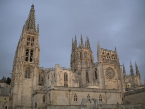 Jedna z nejhezčích katedrál, bohužel byla zavřená. Burgos.