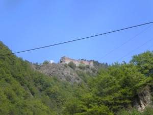 Drákulův hrad v Transylvánii.