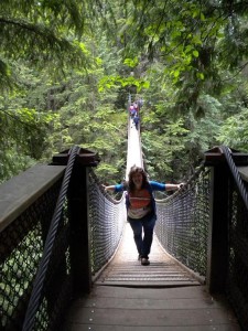 Suspension Bridge na severu Vancouveru