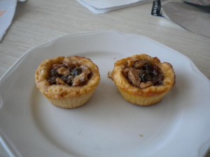 Kanadský Butter Tart s pravým javorovým sirupem.