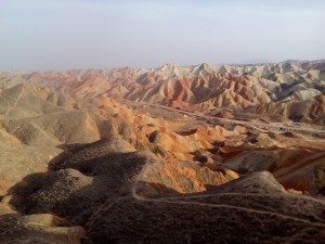Duhové hory v Zhangye